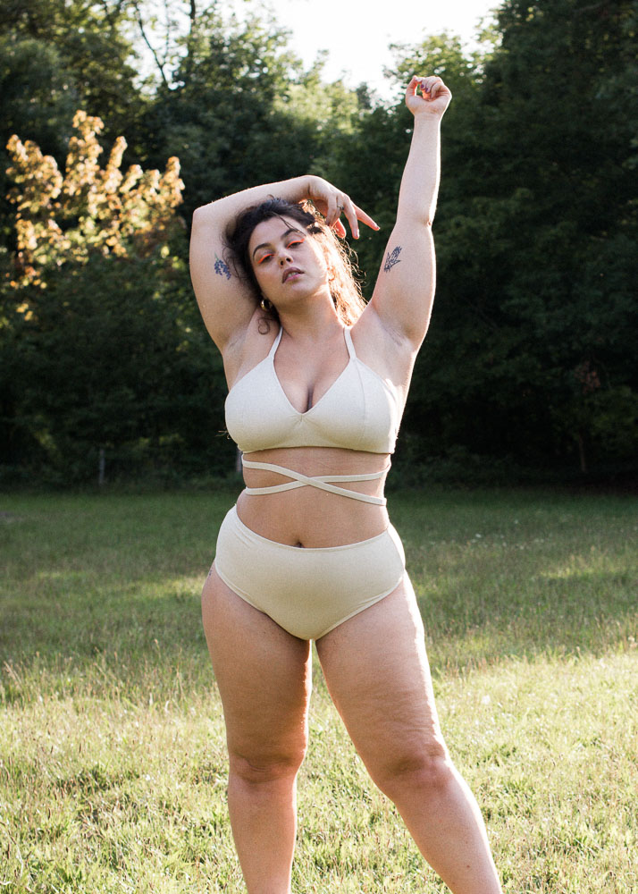 haut de maillot de bain alison vert - Maison Finou, la lingerie thérapie